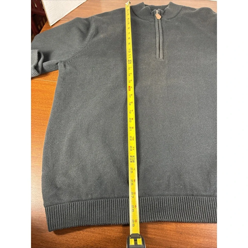 Walter Hagen Clubhouse Lined 1/4 Zip Pullover Sweater W/Lining Men's Sz L Golf